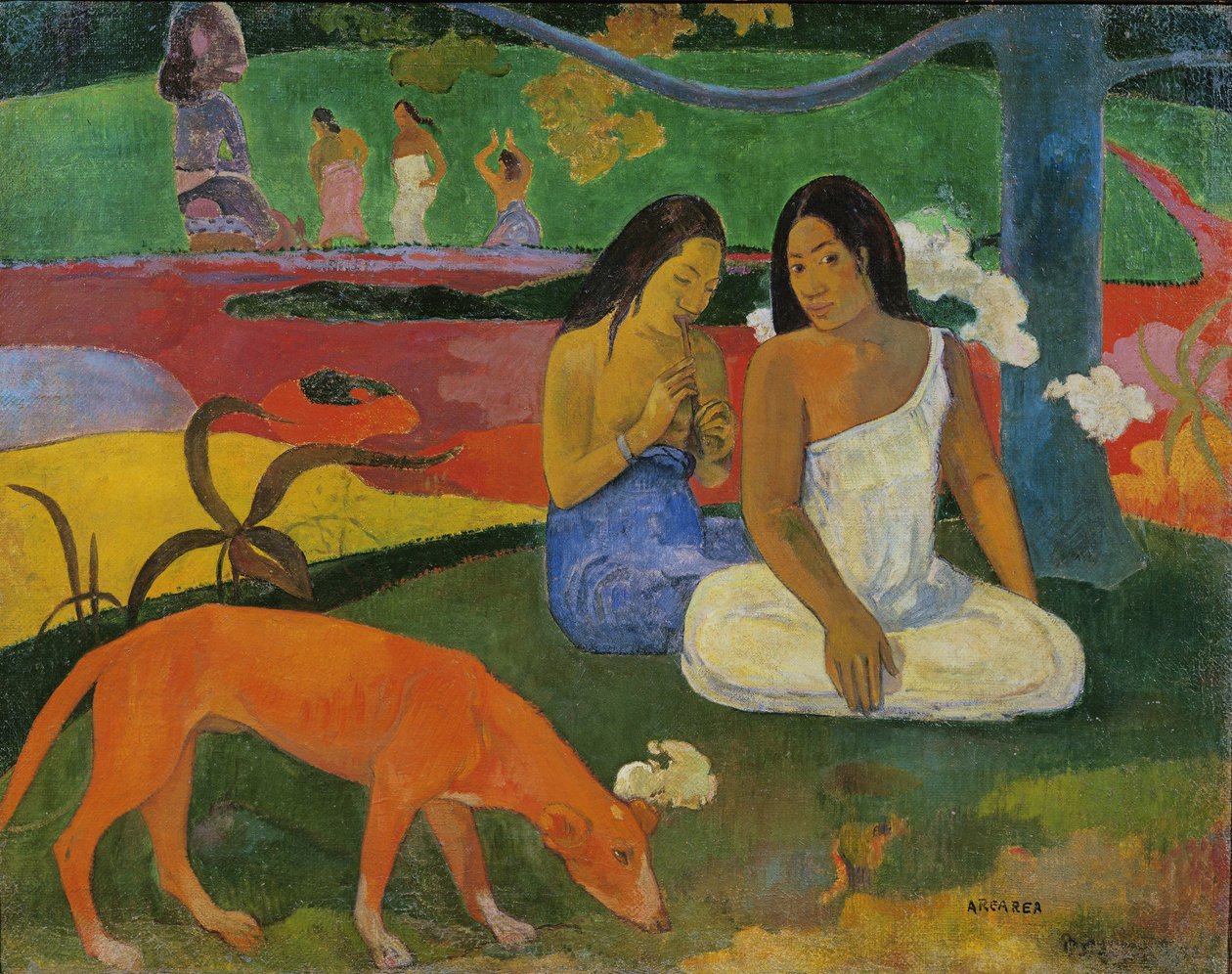 Area (The Red Dog), 1892 alkotó: Paul Gauguin