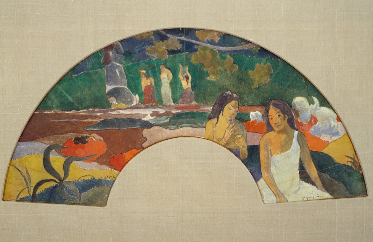 Arearea Joyousness II, 1894 (gouache és wc, vászon) alkotó: Paul Gauguin