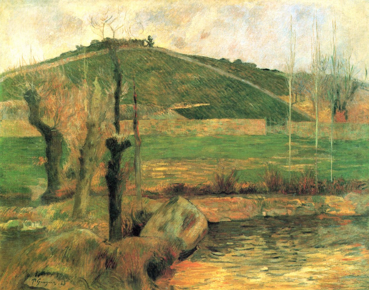 Kilátás a Sainte-Marguerite-re Pont-Aven környékén alkotó: Paul Gauguin