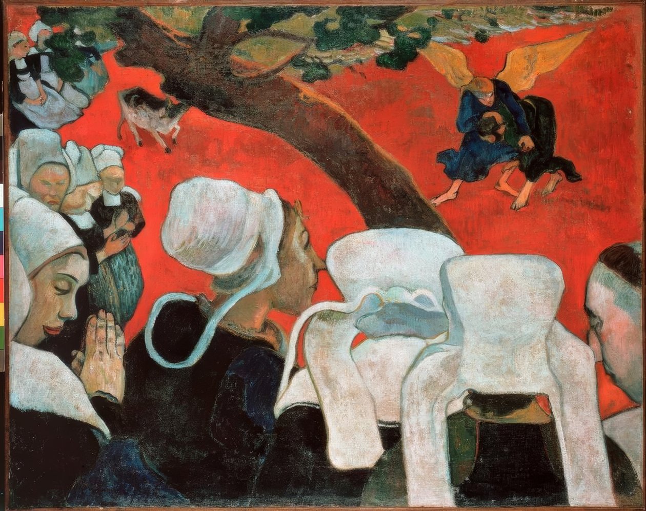 A látomás a prédikáció után vagy Jákob csatája az E-vel alkotó: Paul Gauguin