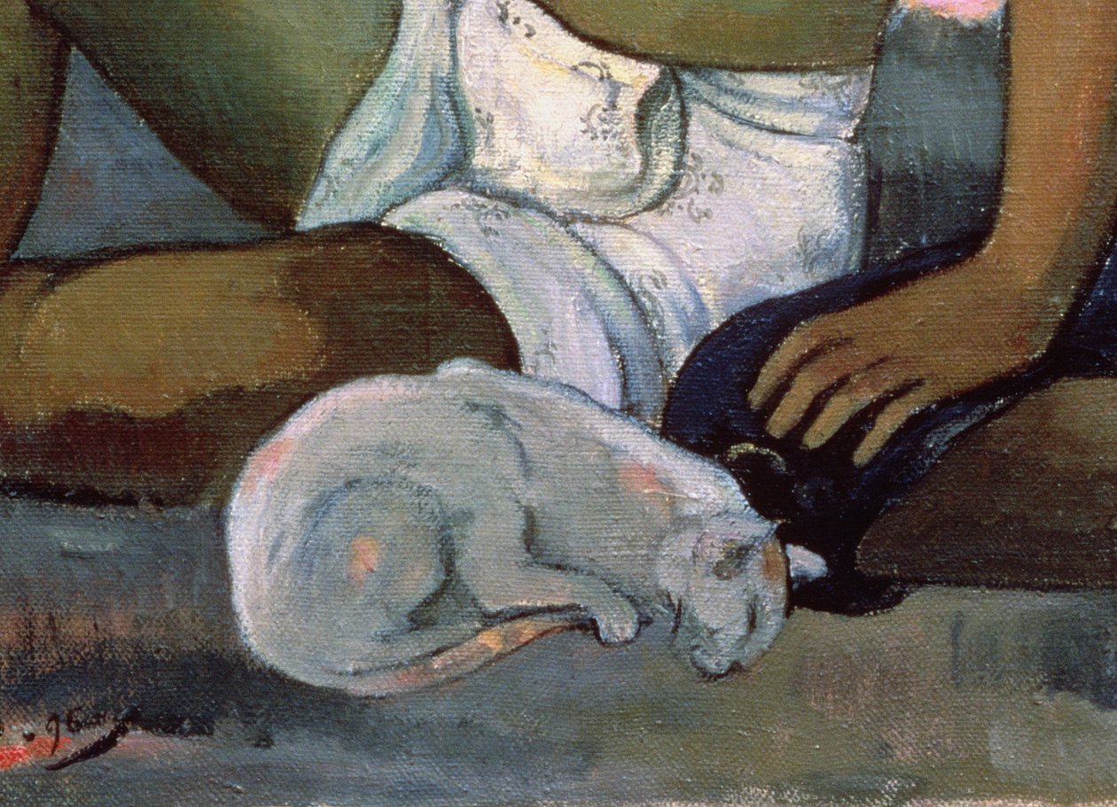 Eiaha Ohipa avagy Tahitiak egy szobában, 1896 (47617 részlet) alkotó: Paul Gauguin