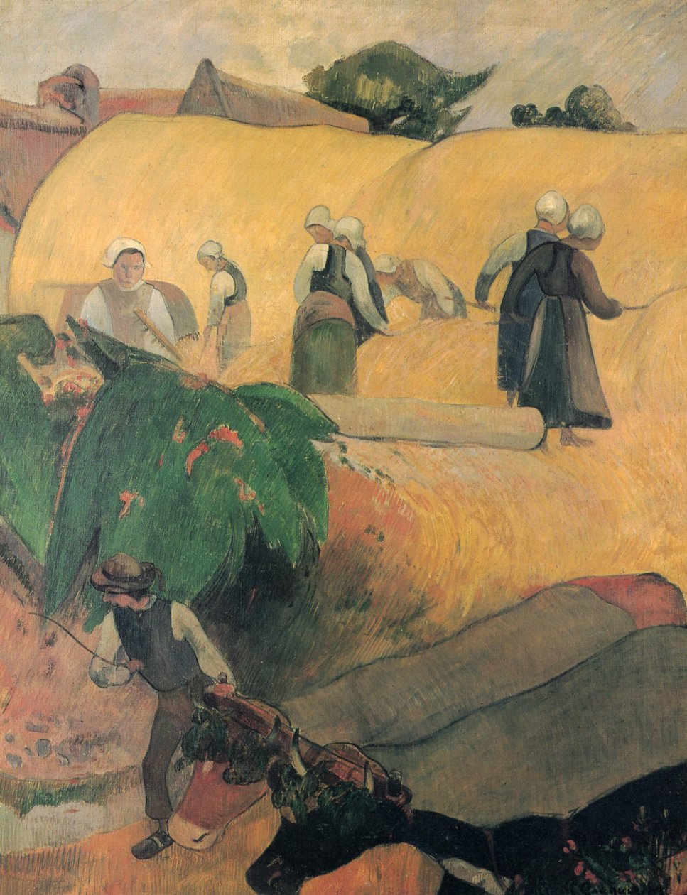 Betakarítás Bretagne -ban alkotó: Paul Gauguin