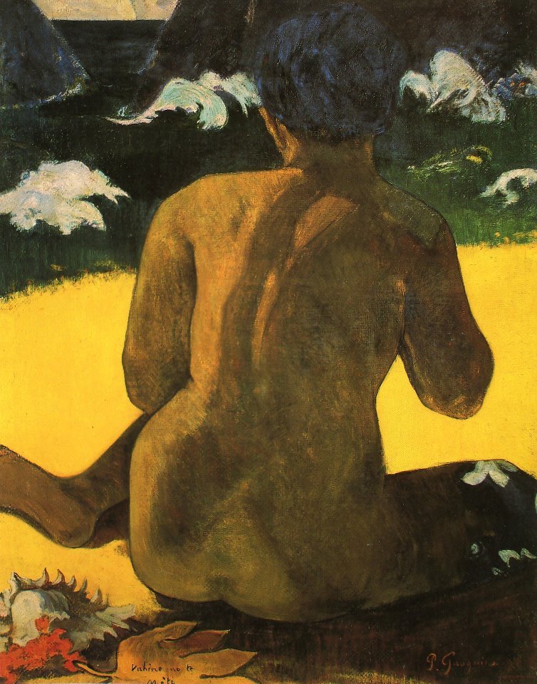 Nő a parton alkotó: Paul Gauguin