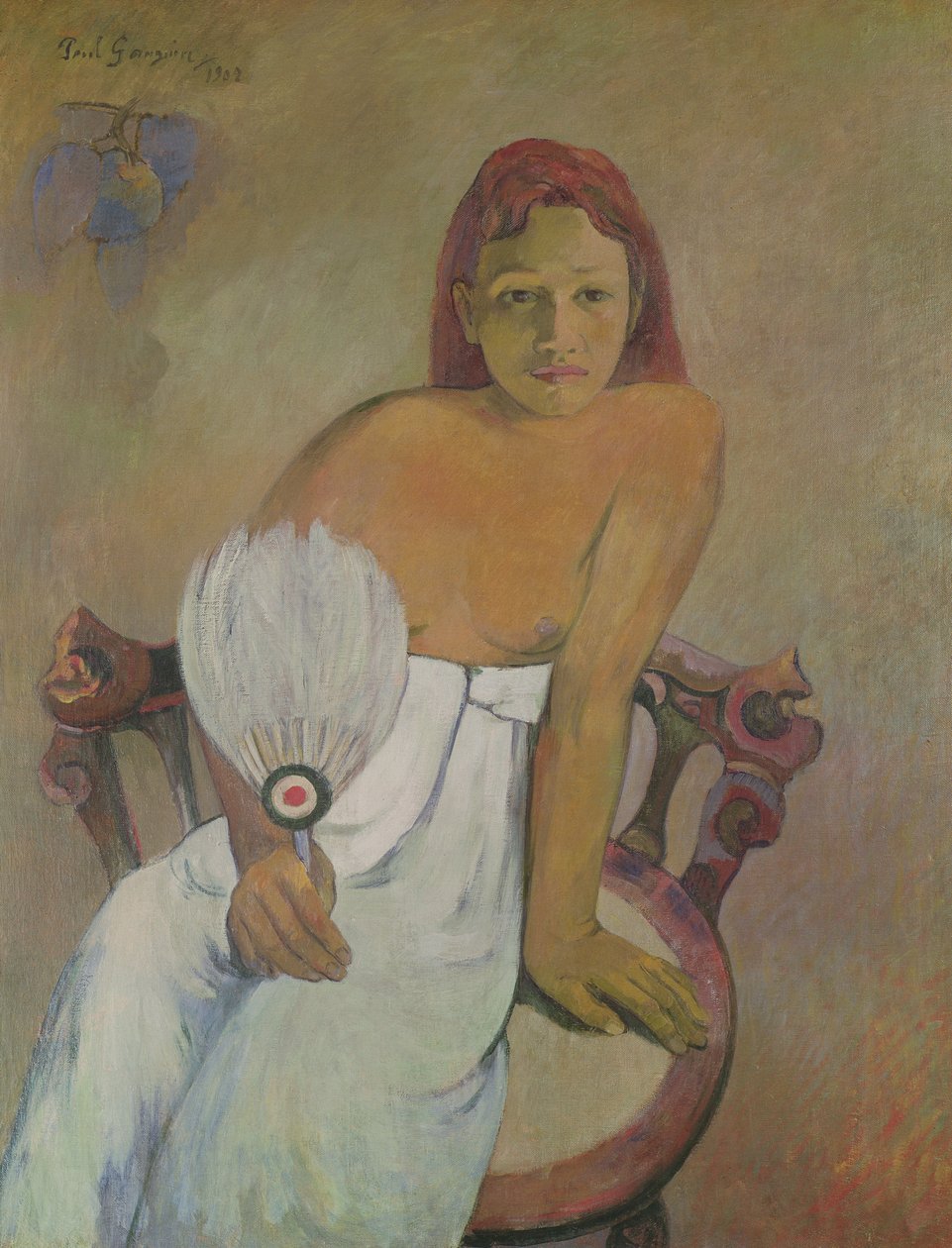 Lány legyezővel, 1902 alkotó: Paul Gauguin