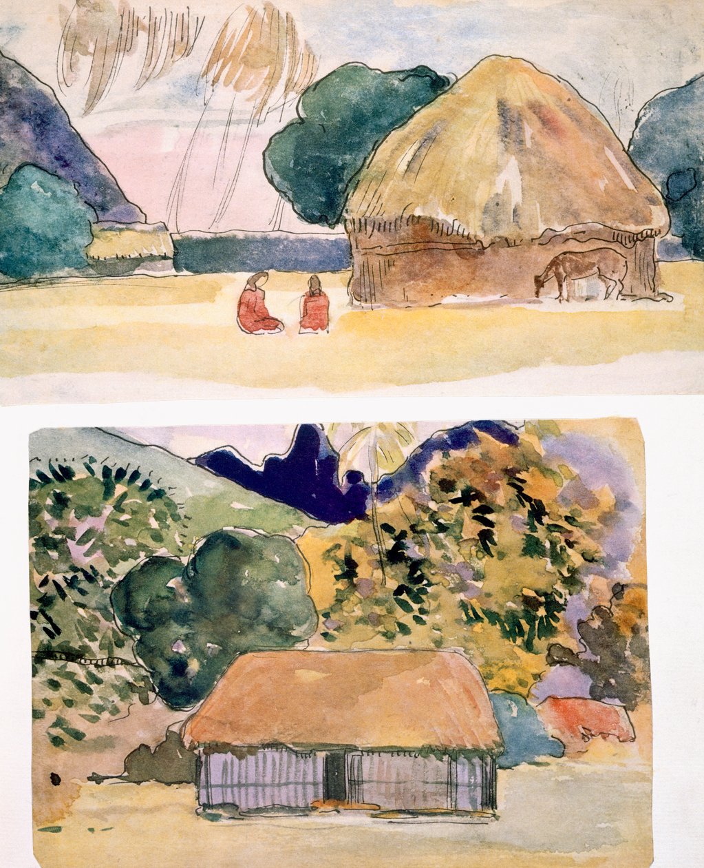 Illusztrációk az 1926-ban megjelent „Noa Noa, Voyage a Tahiti” című könyvből alkotó: Paul Gauguin