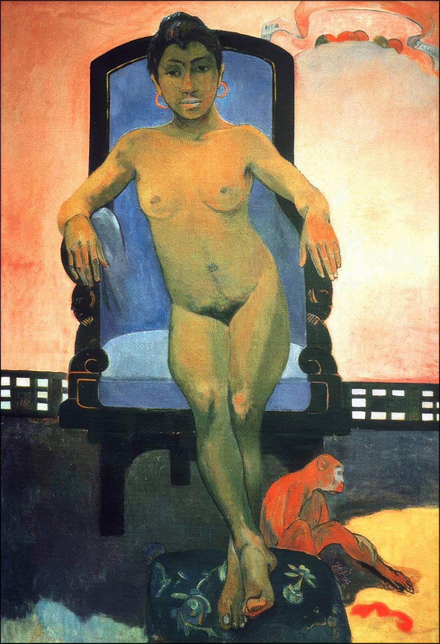 Indonézia: Annah, a jávai, Paul Gauguin (1893) alkotó: Paul Gauguin