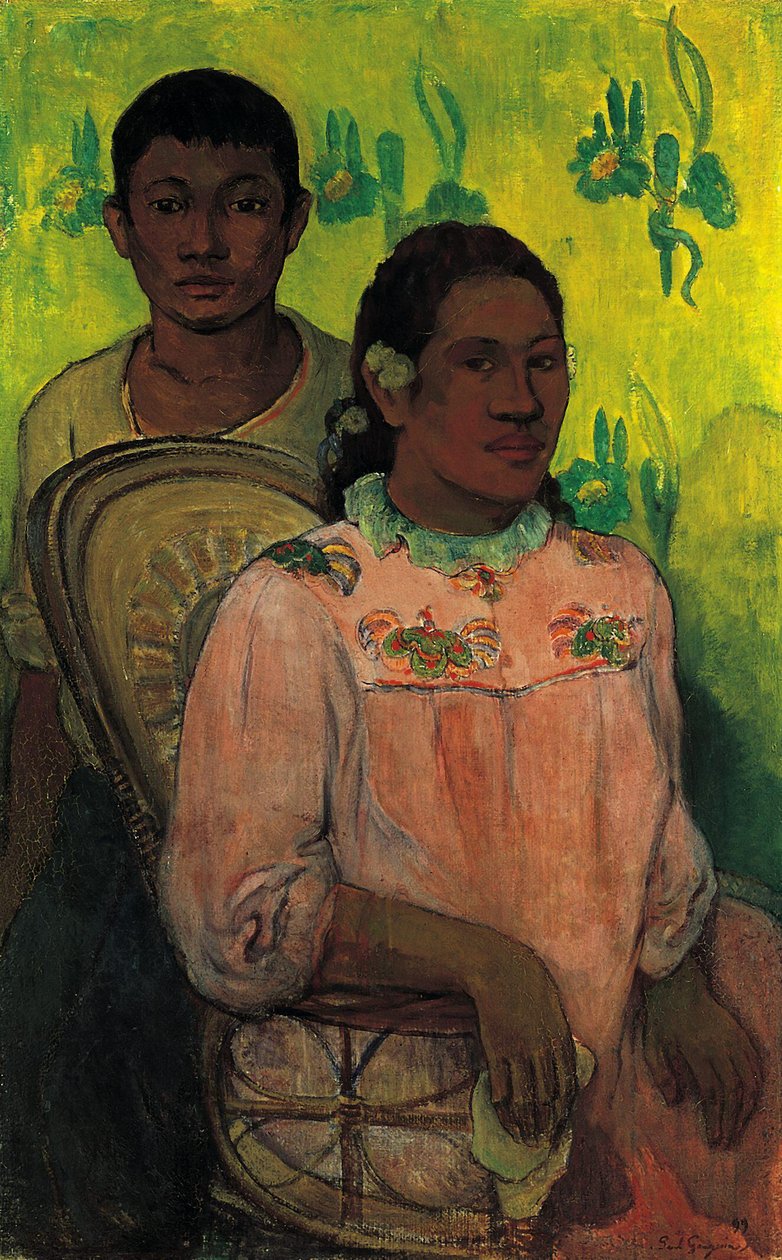 Fiatal lány és fiú Tahitiból alkotó: Paul Gauguin