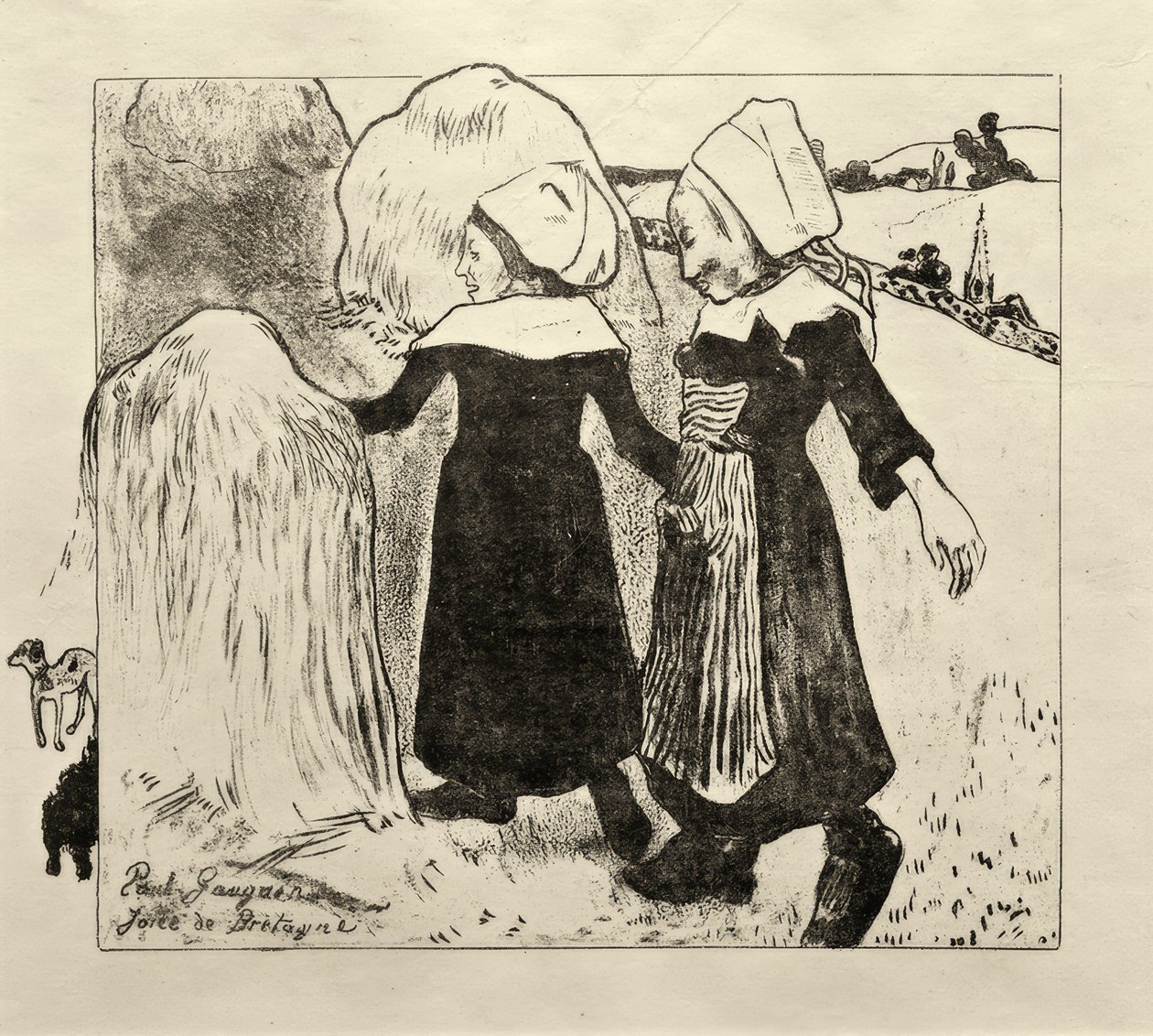 Bretagne örömei (Freuden der Bretagne) alkotó: Paul Gauguin