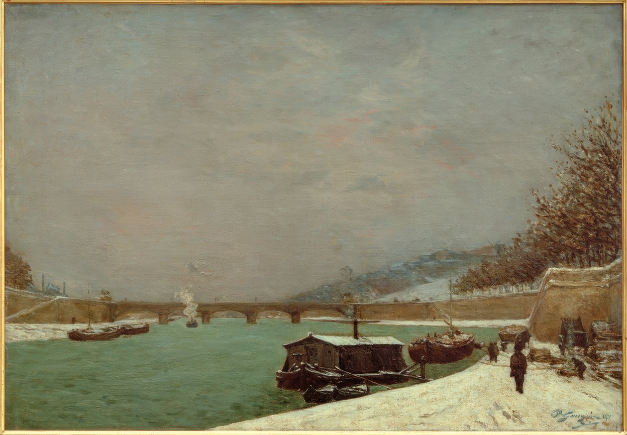 A Szajna a Pont dIénánál alkotó: Paul Gauguin