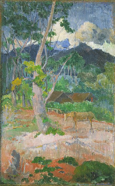 Táj egy lóval alkotó: Paul Gauguin