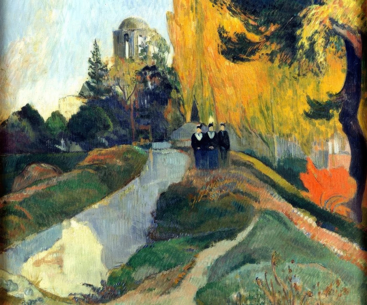 Les Alyscamps (Táj vagy A három kegyelem Ven templomában alkotó: Paul Gauguin
