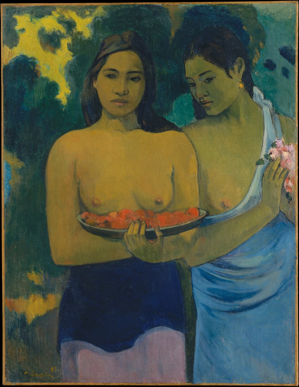 Mell vörös virággal alkotó: Paul Gauguin