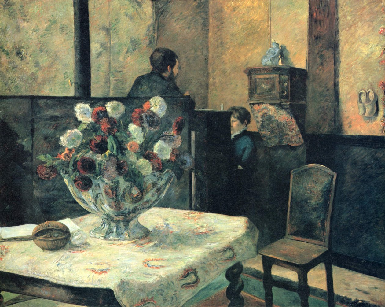 A rue Carcel belső térének festése alkotó: Paul Gauguin