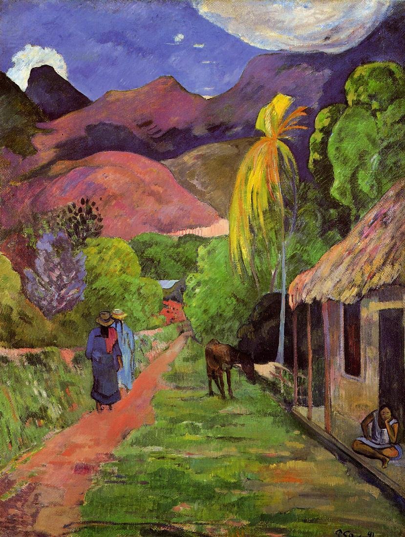 Tahiti utca alkotó: Paul Gauguin