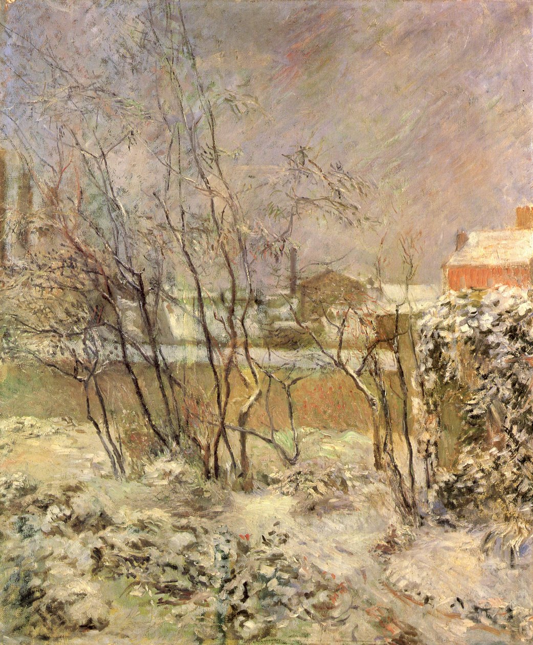 Hó a Rue Carcel -en alkotó: Paul Gauguin