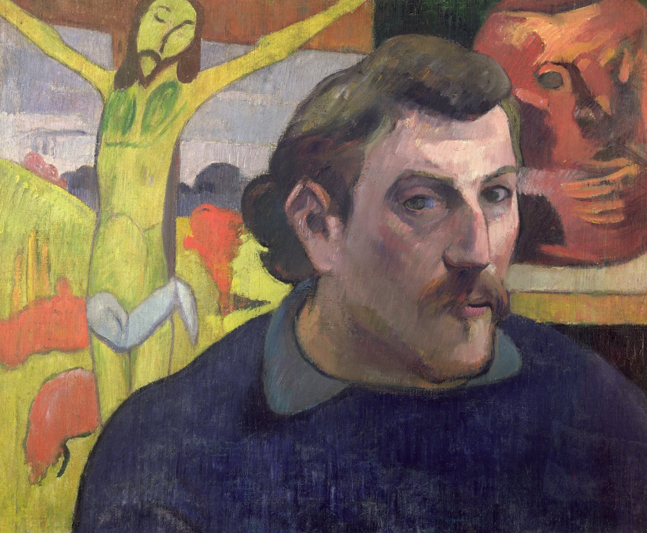 Önarckép a Sárga Krisztussal, 1890 alkotó: Paul Gauguin