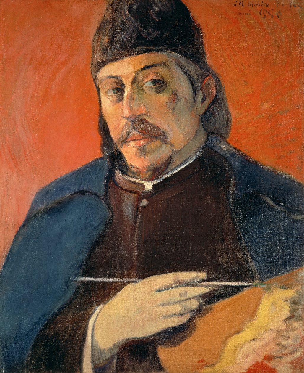 Önarckép palettával, 1893-94 alkotó: Paul Gauguin