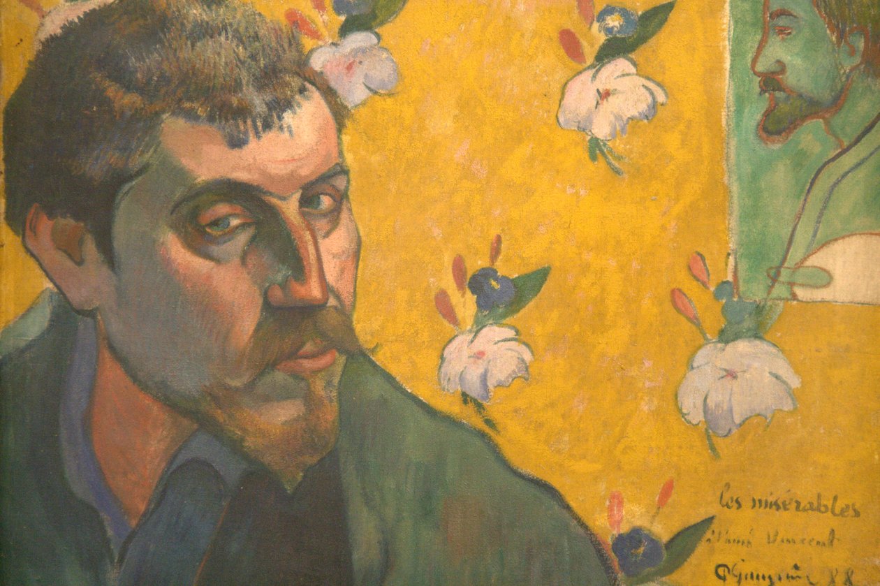 Önarckép Bernard portréjával alkotó: Paul Gauguin