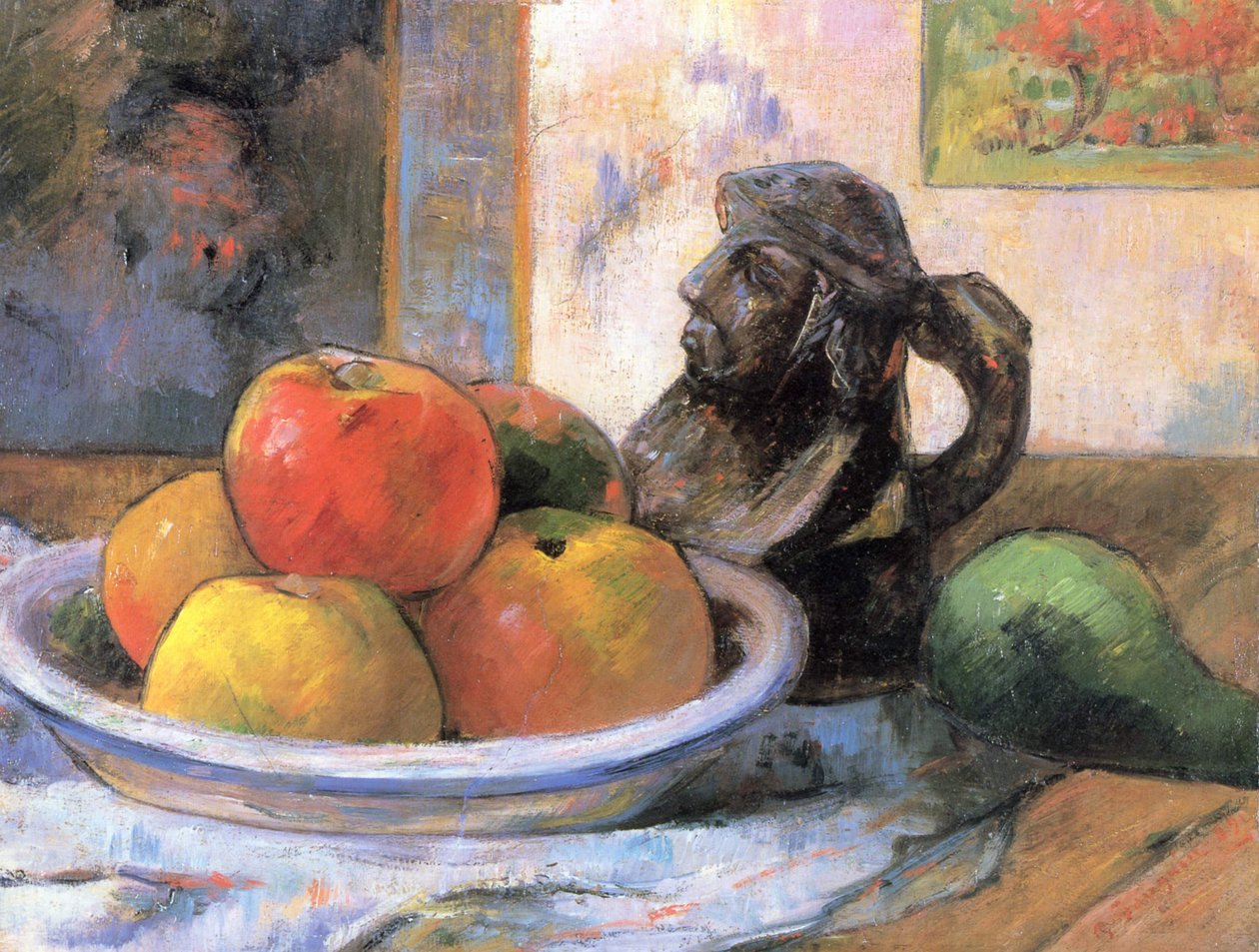 Csendélet almával, körtével és kancsóval alkotó: Paul Gauguin