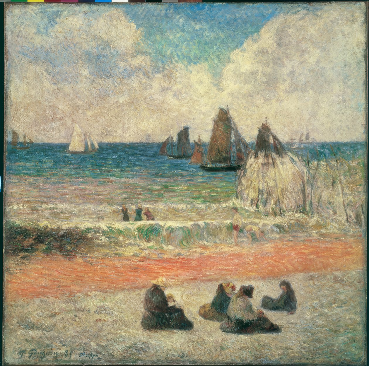Dieppe strandja alkotó: Paul Gauguin