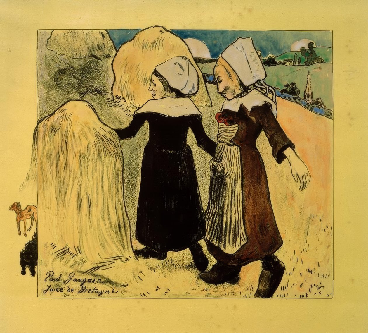 Volpini szvit: Bretagne örömei (Freuden der Bretagne) alkotó: Paul Gauguin