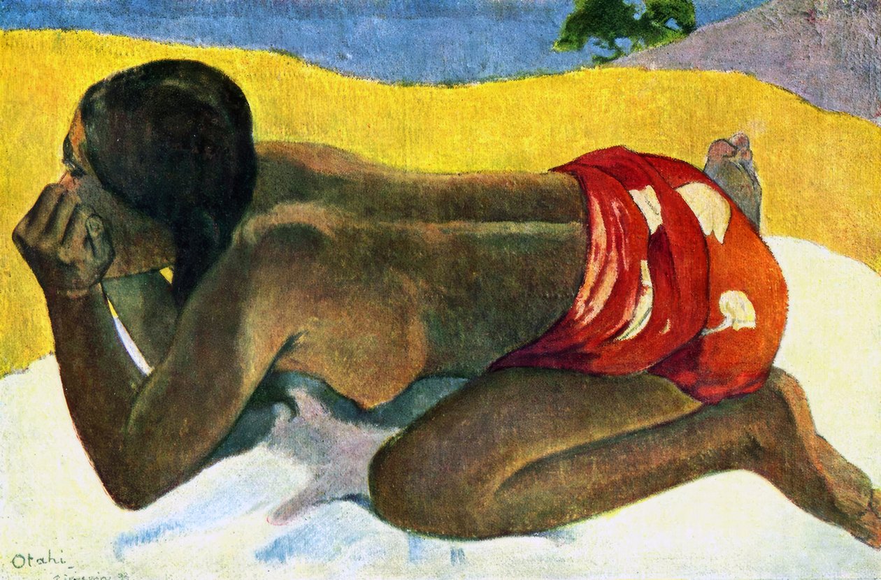 Tahiti: Otaki (egyedül), Paul Gauguin (1893) alkotó: Paul Gauguin