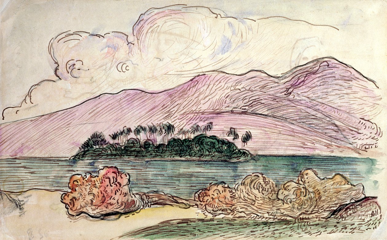 Tahiti táj alkotó: Paul Gauguin