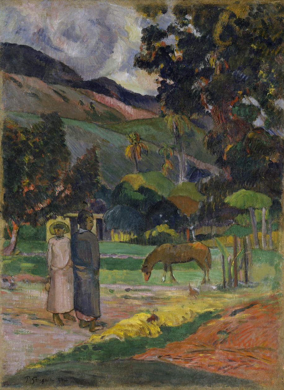 Tahiti táj alkotó: Paul Gauguin