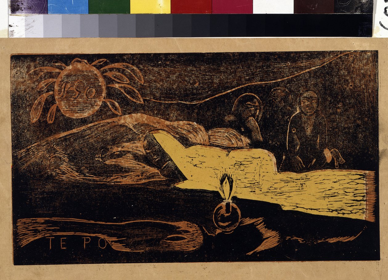 Te Po vagy La Grande Nuit, a Noa Noa sorozatból, 1893-94 alkotó: Paul Gauguin