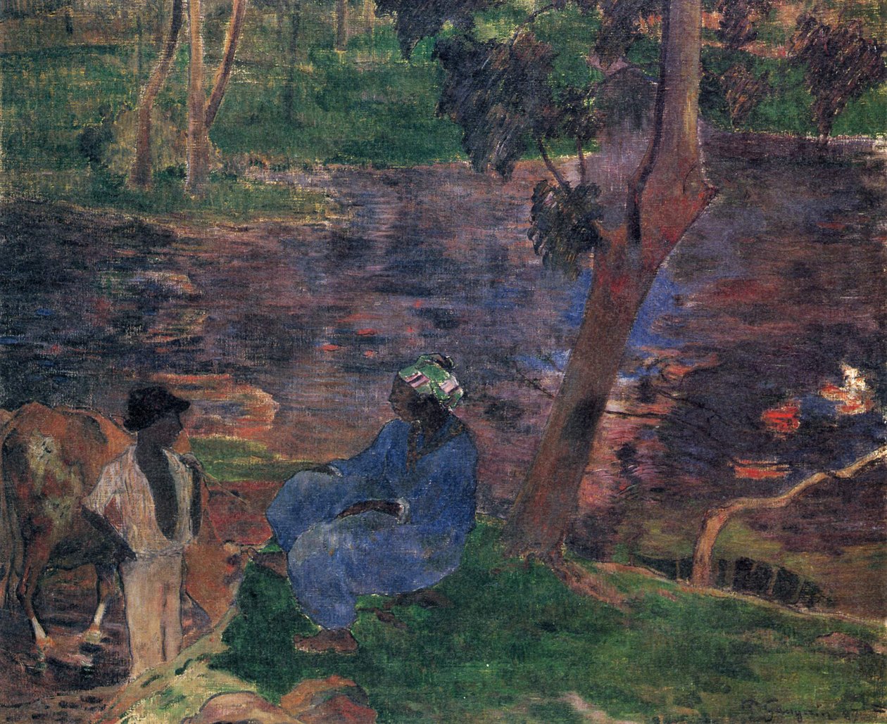 Pond bank alkotó: Paul Gauguin