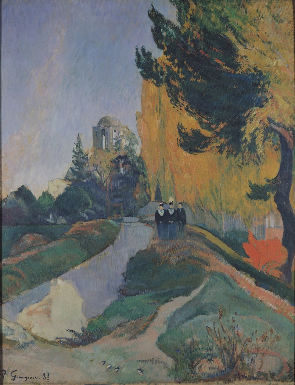 Az Alyscamps, Arles, 1888 alkotó: Paul Gauguin