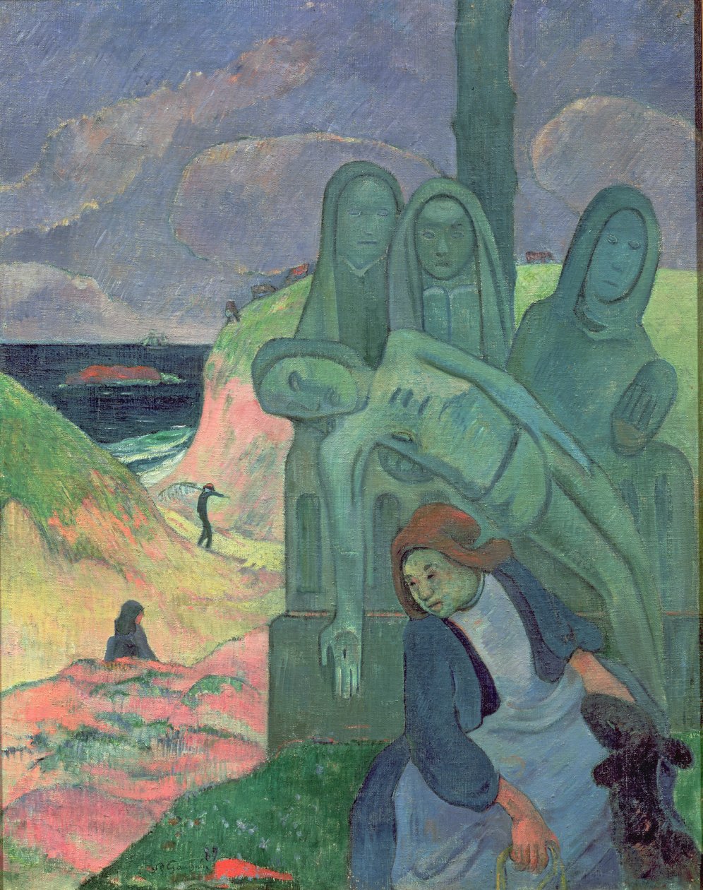 A zöld Krisztus (Breton Kálvária) 1889 alkotó: Paul Gauguin