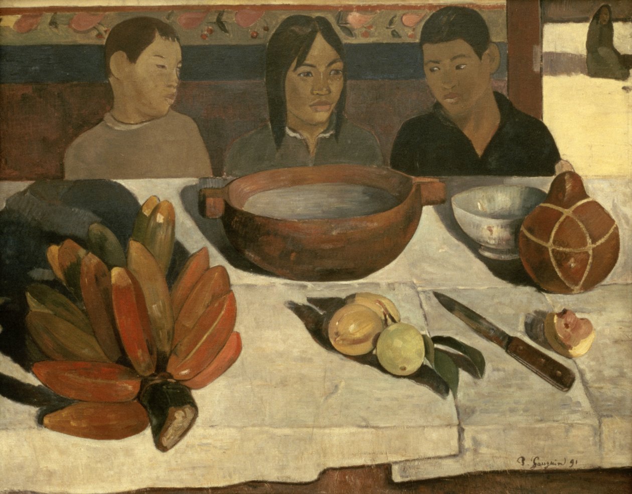 Az étkezés (The Bananas), 1891 alkotó: Paul Gauguin