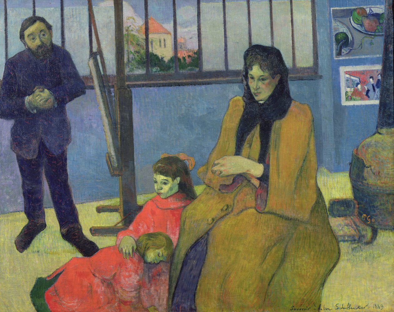 A Schuffenecker család, avagy Schuffenecker műterme, 1889 alkotó: Paul Gauguin