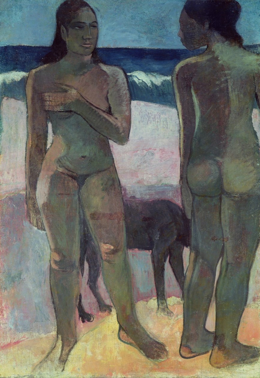Két tahiti nő a tengerparton, 1891 alkotó: Paul Gauguin