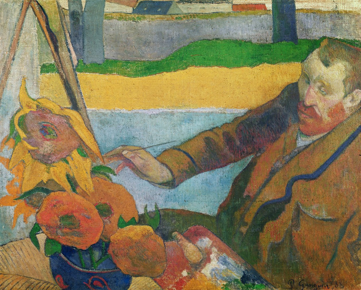 Van Gogh festménye Napraforgók, 1888 alkotó: Paul Gauguin