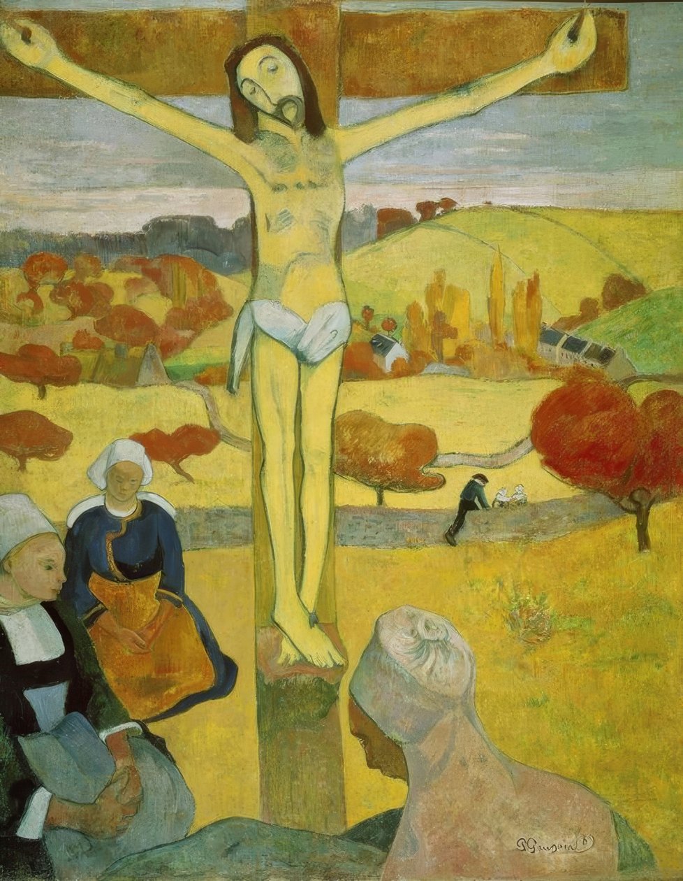 Sárga Krisztus - 1889 - 92 × 73 cm - olaj, vászon. Művész: PAUL GAUGUIN. Más néven: CRISTO AMARILLO. Helyszín: ALBRIGHT-KNOX MUSEUM, NEW YORK alkotó: Paul Gauguin