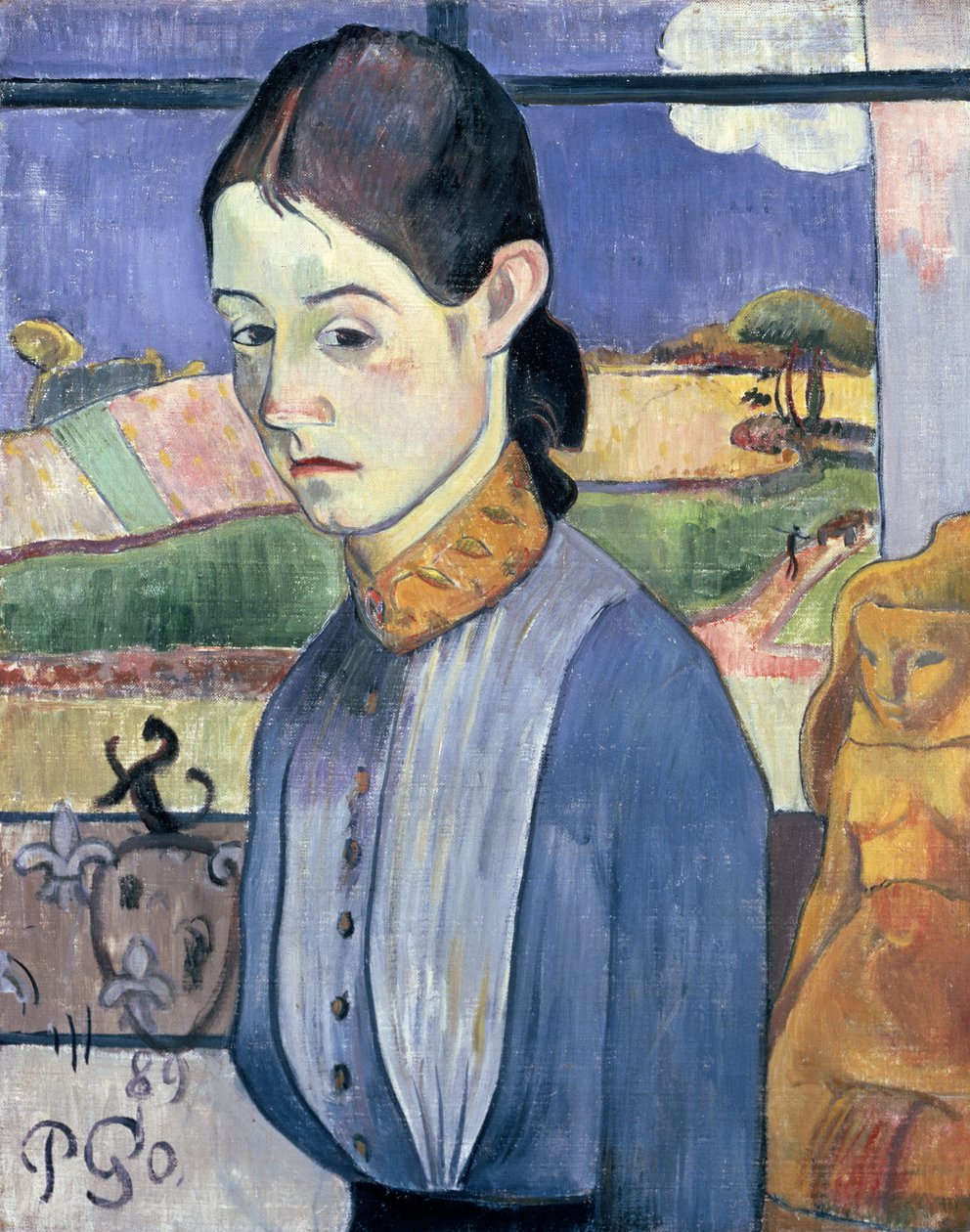 Fiatal breton nő, 1889 alkotó: Paul Gauguin