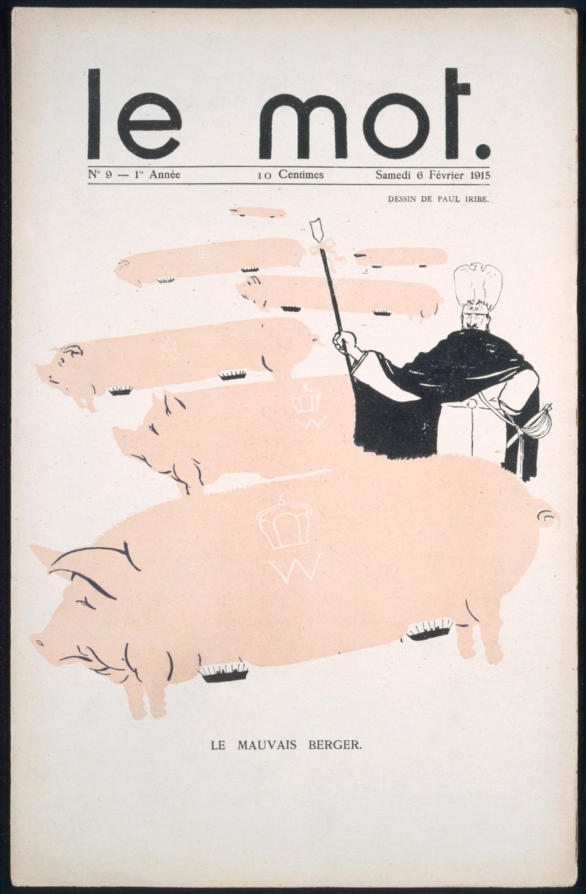 A „Le Mot” címlapja, 1915. február 6 alkotó: Paul Iribe