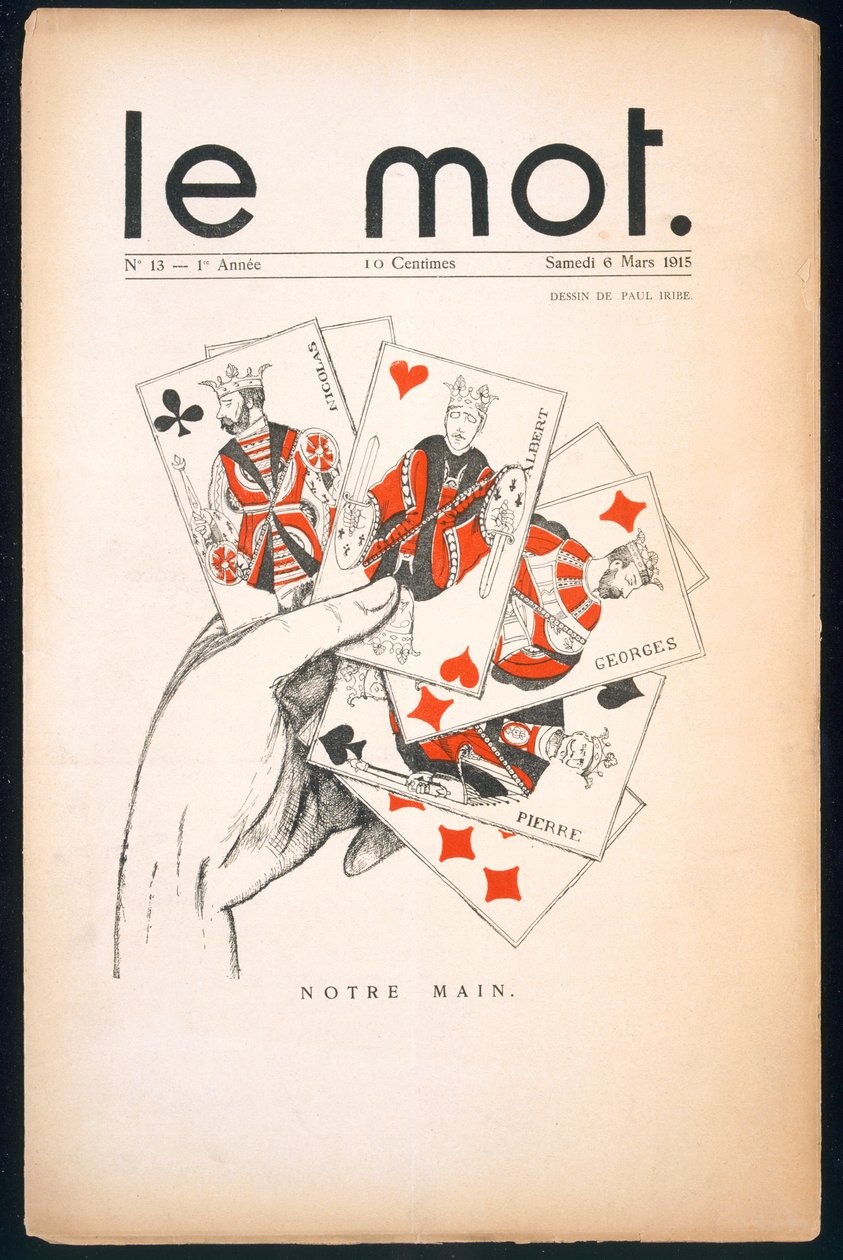 A „Le Mot” címlapja, 1915. március 6 alkotó: Paul Iribe