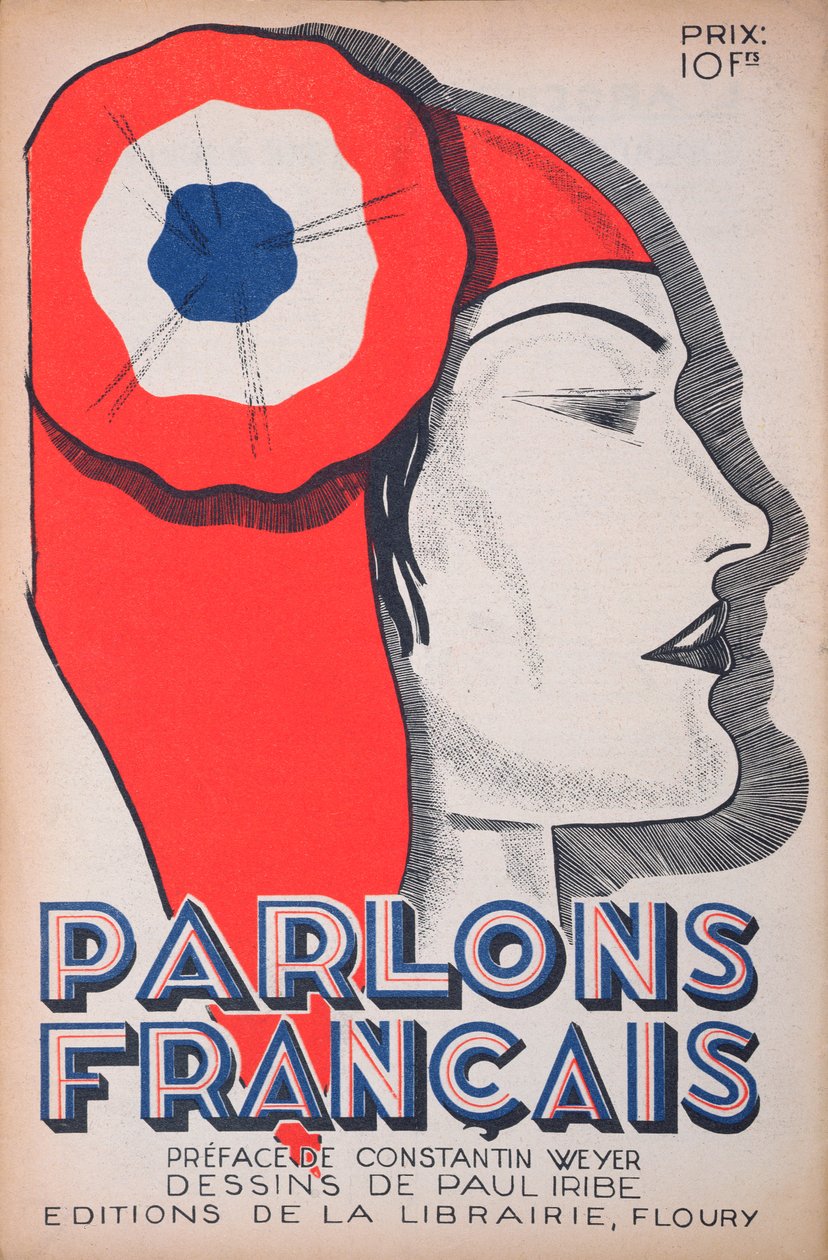 A Tanú, Marianne karikatúrája, a "Parlons Francais" 1934. július 1-jei számából. alkotó: Paul Iribe