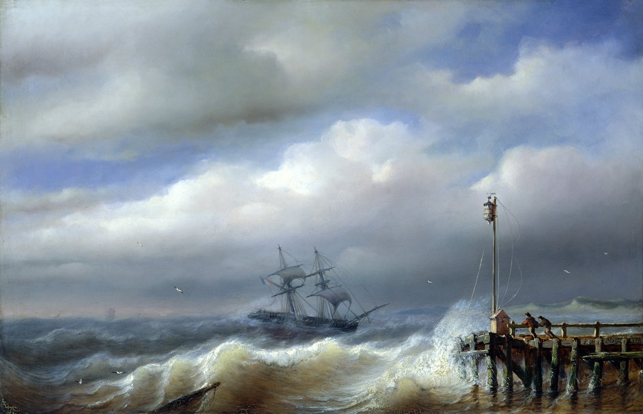 Viharos tenger viharos időben, 1846 alkotó: Paul Jean Clays