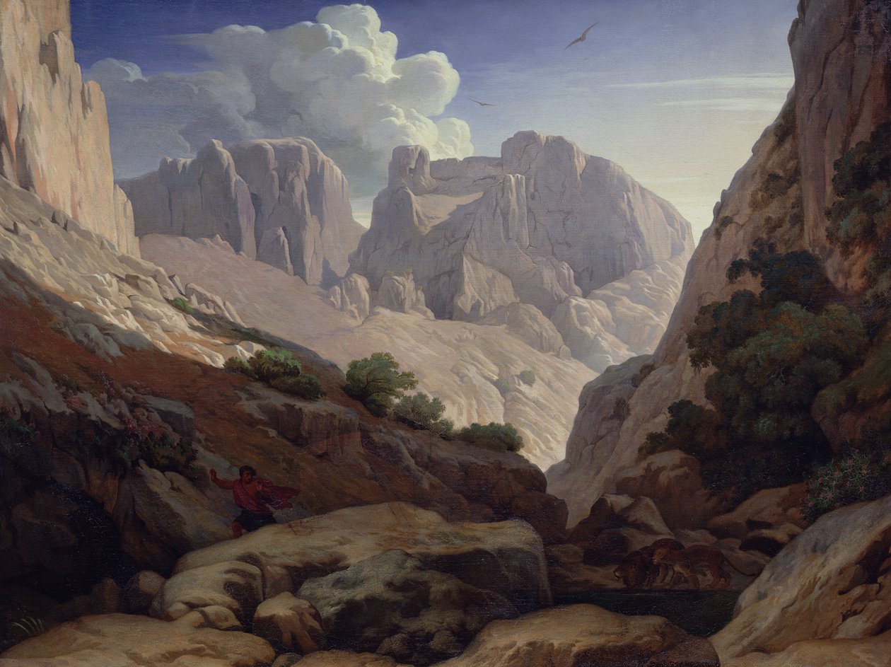 Atlasz szurdokai, 1843 alkotó: Paul Jean Flandrin