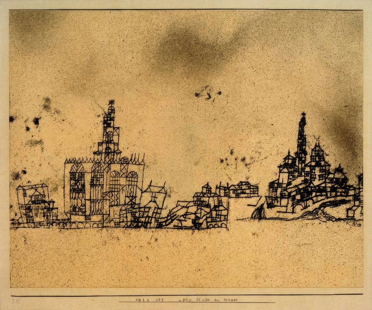 Régi város a vízen alkotó: Paul Klee