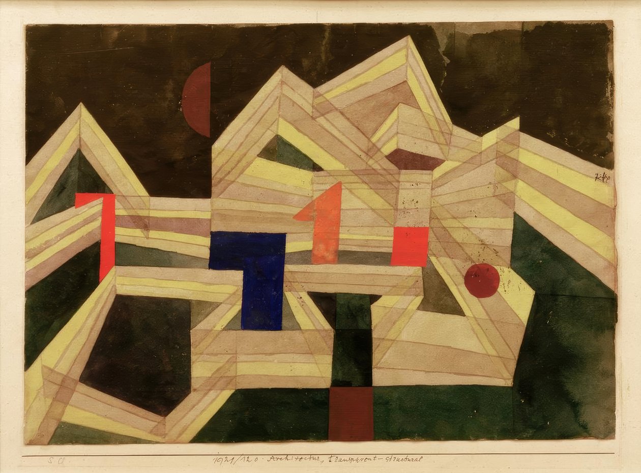 Építészet, átlátszó szerkezet alkotó: Paul Klee