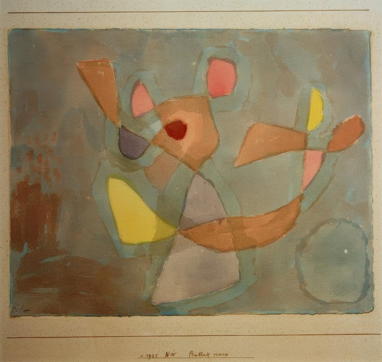 Balletszene alkotó: Paul Klee