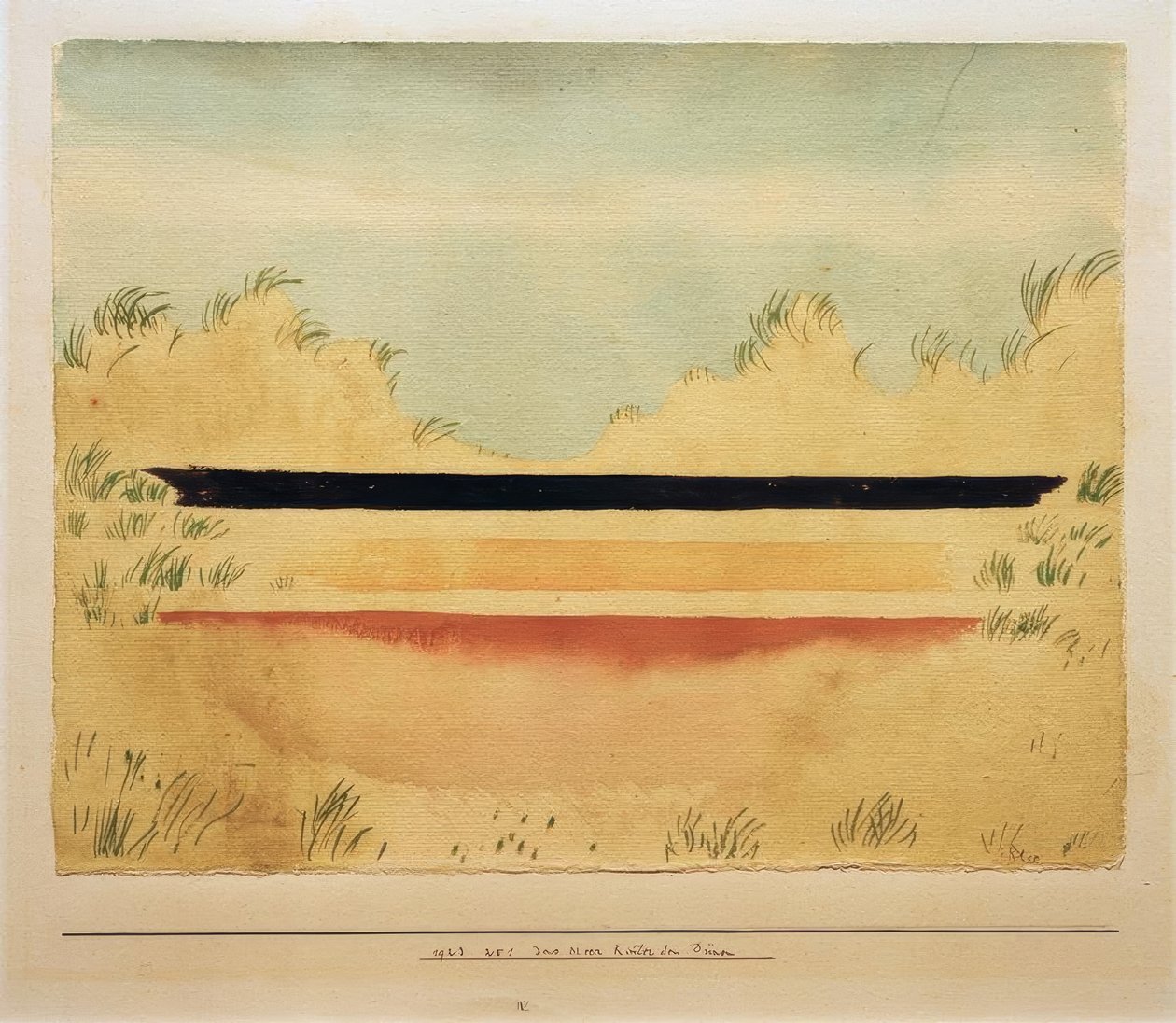 A tenger a dűnék mögött alkotó: Paul Klee