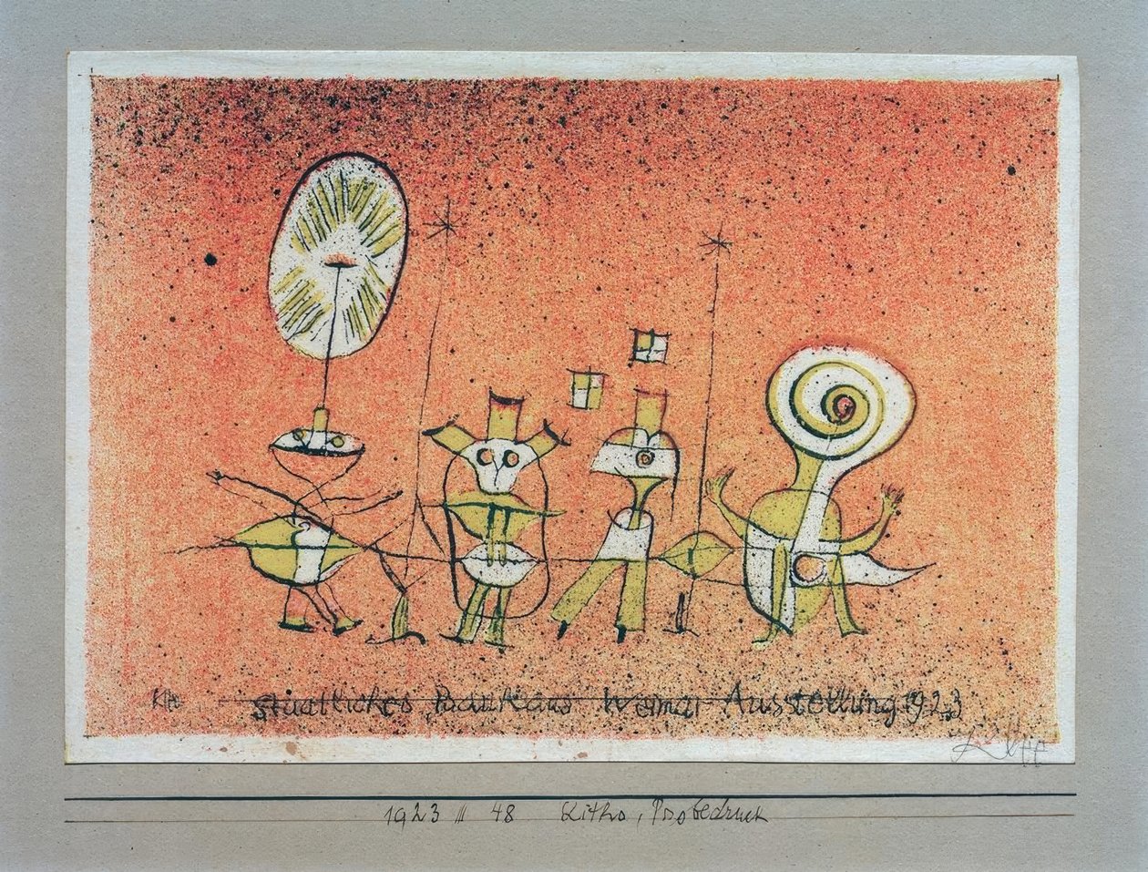A vidám oldal, Weimari Bauhaus kiállítás 1923, Bauhaus alkotó: Paul Klee