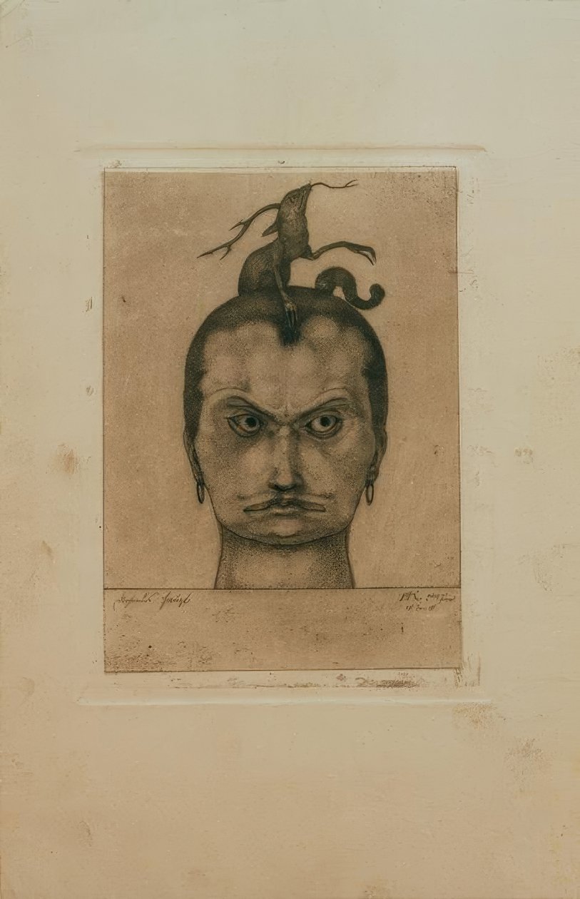 Fenyegető fej alkotó: Paul Klee