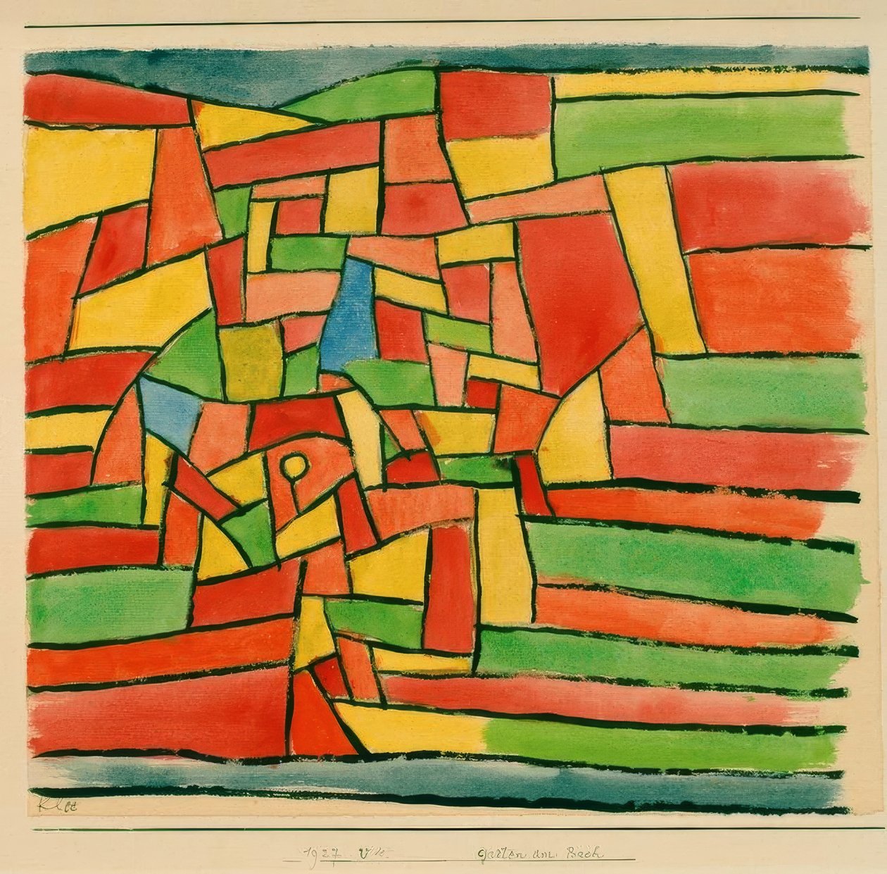 Kert a patak mellett alkotó: Paul Klee